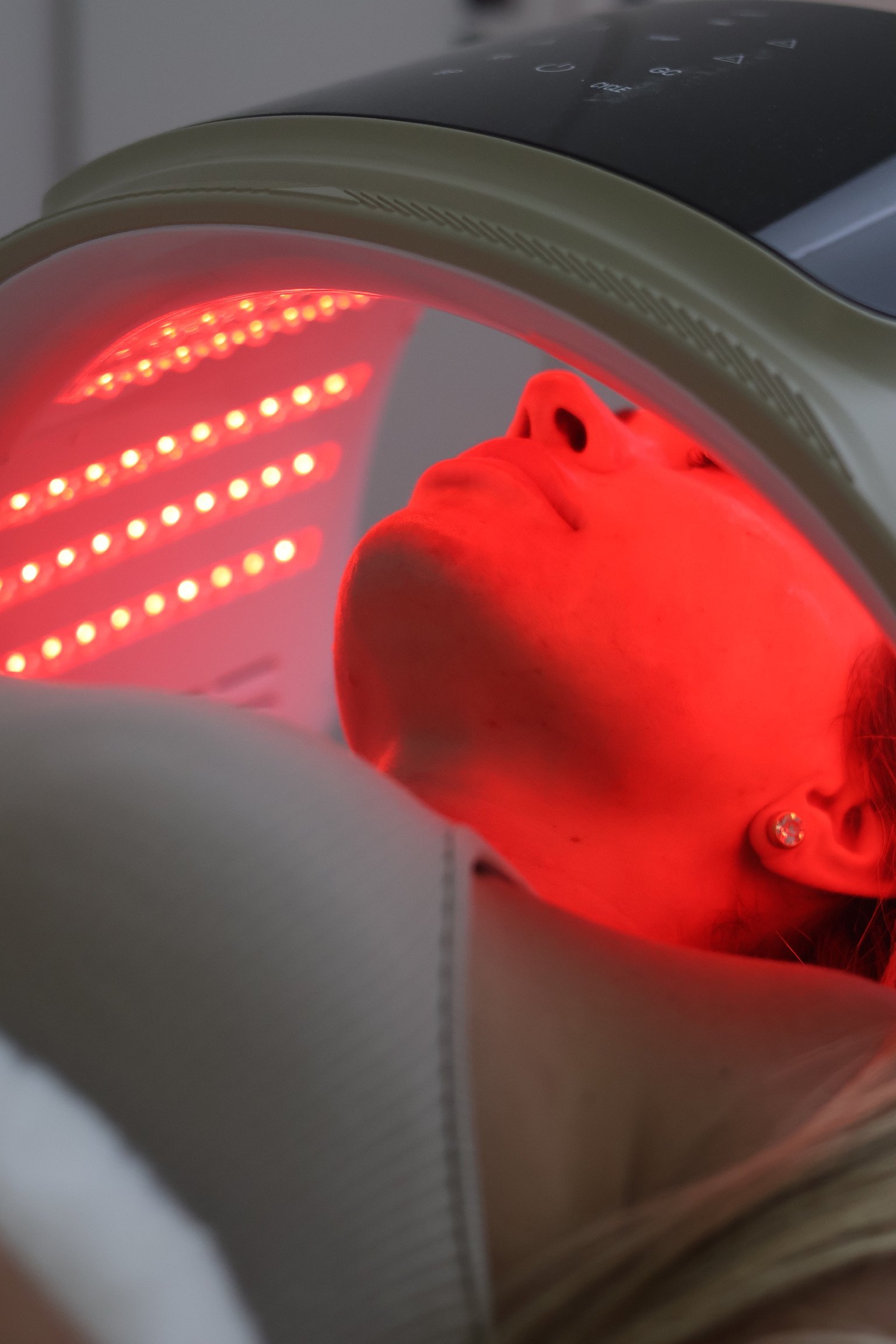 LED light therapy facial treatment at Angelic Cosmetic Clinic
